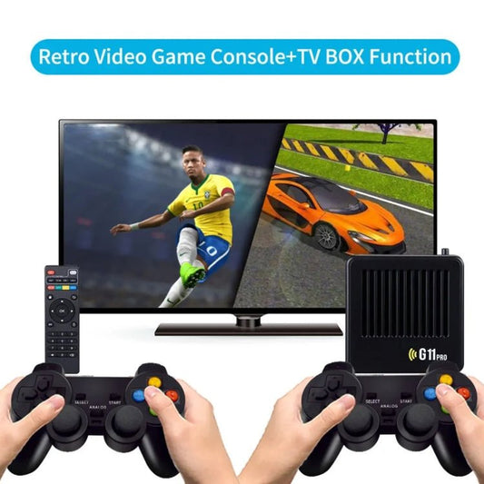 G11 PRO Game Machine TV Box Dual System HDMI HD 4K Retro Arcade, 64G 30,000+ Games, 128G 40,000+ Games, 256G 60,000+ Games, 64G+Charging Handle, 128G+Charging Handle, 256G+Charging Handle - ORIWHIZPocket ConsolePocket Console & AccessoriesToys & Hobbies