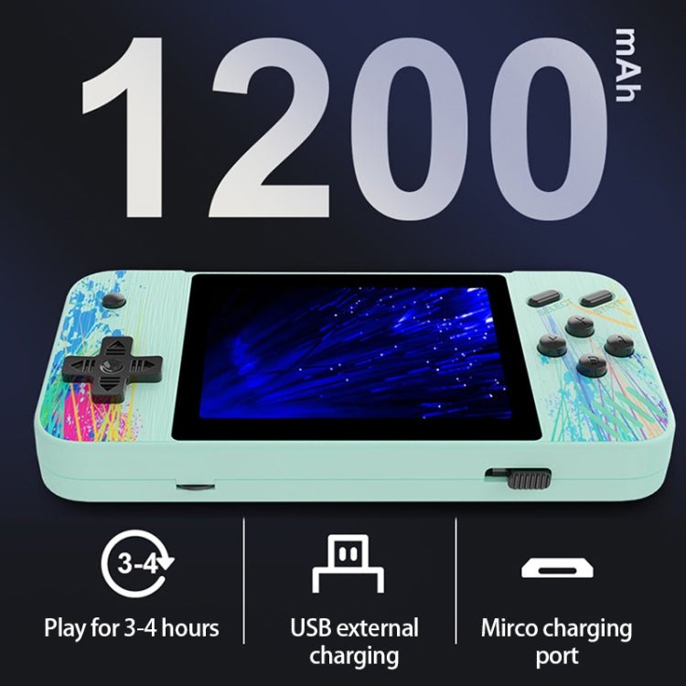 G3 Macaron 3.5 inch Screen Handheld Game Console Built - in 800 Games, Single Player / Pink, Single Player / Grey, Single Player / Green, Single Player / Blue - ORIWHIZPocket ConsolePocket Console & AccessoriesToys & Hobbies