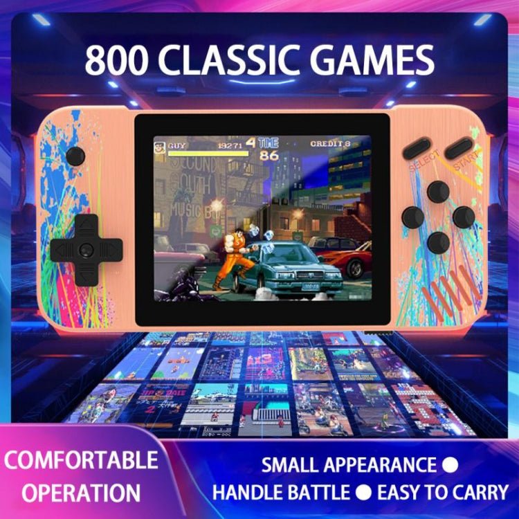 G3 Macaron 3.5 inch Screen Handheld Game Console Built - in 800 Games, Single Player / Pink, Single Player / Grey, Single Player / Green, Single Player / Blue - ORIWHIZPocket ConsolePocket Console & AccessoriesToys & Hobbies
