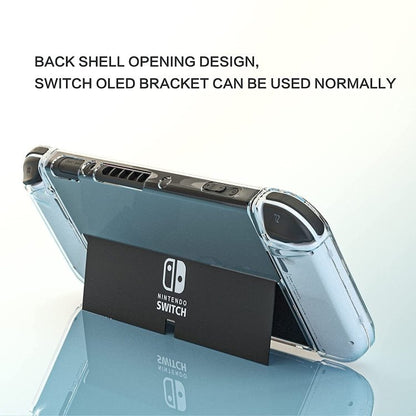 Game Console Crystal Shell Remote Sensing Cap Tempered Film Storage Bag Set For Switch OLED Console, Storage Bag+Crystal Case+Rocker Capx6+Tempered Film, White Storage Bag 14 In 1(Hand Rope), White Storage Bag 16 In 1 - ORIWHIZNintendo AccessoriesNintendo Accessories BagsToys & Hobbies