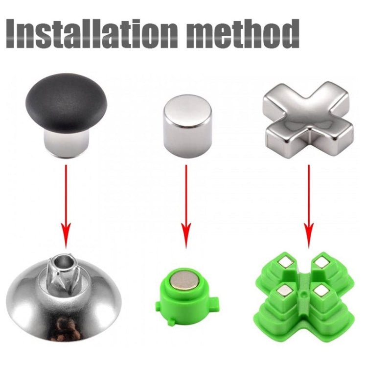 Gamepad Metal Buttons Mushroom Head Magnetic Base Cross Keys Accessory Set, For PS5 32pcs /Set, For PS5 Joystick 8pcs /Set, For PS5 20pcs /Set, For PS5 Cross Key 3pcs /Set, For PS4 32pcs /Set, For PS4 Joystick 8pcs /Set, For PS4 20pcs /Set�������������... - ORIWHIZSony AccessoriesSony Accessories OthersToys & Hobbies