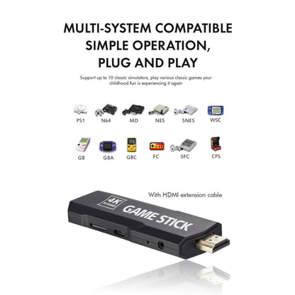 GD10 2.4G Wireless 4K HD TV Game Console PSP Game Box, Without Memory Card, 32G Built - in 15,000 Games, 64G Built - in 30,000 Games, 128G Built - in 40,000 Games - ORIWHIZPocket ConsolePocket Console & AccessoriesToys & Hobbies