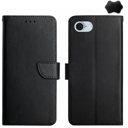 Genuine Leather Fingerprint - proof Flip Phone Case, For iPhone 16 Pro Max, For iPhone 16 Pro, For iPhone 16 Plus, For iPhone 16, iPhone 16e, For iPhone 15 Pro Max, For iPhone 15 Pro, For iPhone 15 Plus, For iPhone 15 - ORIWHIZApple AccessoriesiPhone 16 Pro MaxiPhone 16 Pro Max Cases