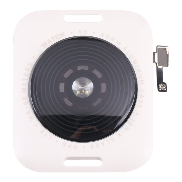 Glass Back Cover With Wireless Charging Coil For Apple Watch Series SE 2022 40mm GPS Edition(Starlight Color), For Watch Series SE 2022 40mm GPS - ORIWHIZ