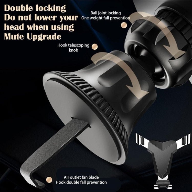 Gravity Navigation Car Air Outlet Triangular Mobile Phone Holder - ORIWHIZ