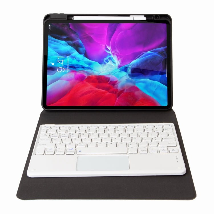 H - 102C Touch Bluetooth Keyboard Leather Case with Rear Three - fold Holder, For iPad 10.2 2020 & 2019 / Pro 10.5 inch - ORIWHIZApple AccessoriesiPad KeyboardiPad Keyboard Universal