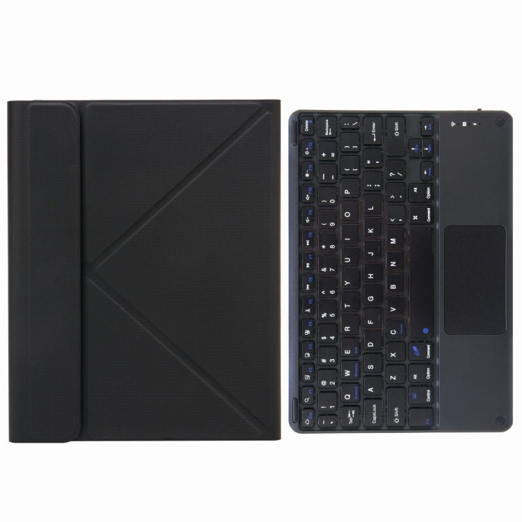 H - 102C Touch Bluetooth Keyboard Leather Case with Rear Three - fold Holder, For iPad 10.2 2020 & 2019 / Pro 10.5 inch - ORIWHIZApple AccessoriesiPad KeyboardiPad Keyboard Universal