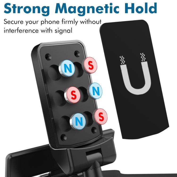 H - 144B Universal Car Phone Holder Magnetic Stop Sign Holder Mobile Phone Interior Decoration Accessories, H - 144B - ORIWHIZ