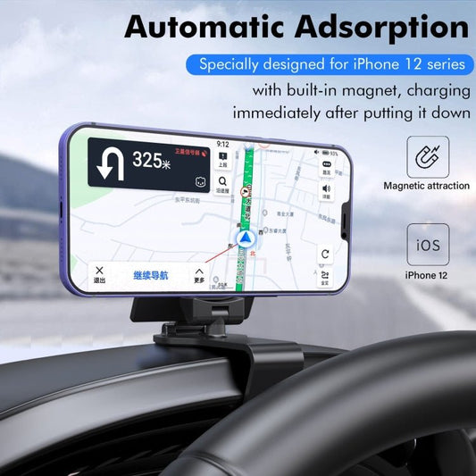 H - 144B Universal Car Phone Holder Magnetic Stop Sign Holder Mobile Phone Interior Decoration Accessories, H - 144B - ORIWHIZ