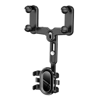 H03 Car Rearview Mirror Mobile Phone Holder 360 Rotation Foldable, H03 - ORIWHIZ