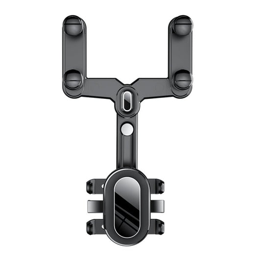 H03 Car Rearview Mirror Mobile Phone Holder 360 Rotation Foldable, H03 - ORIWHIZ