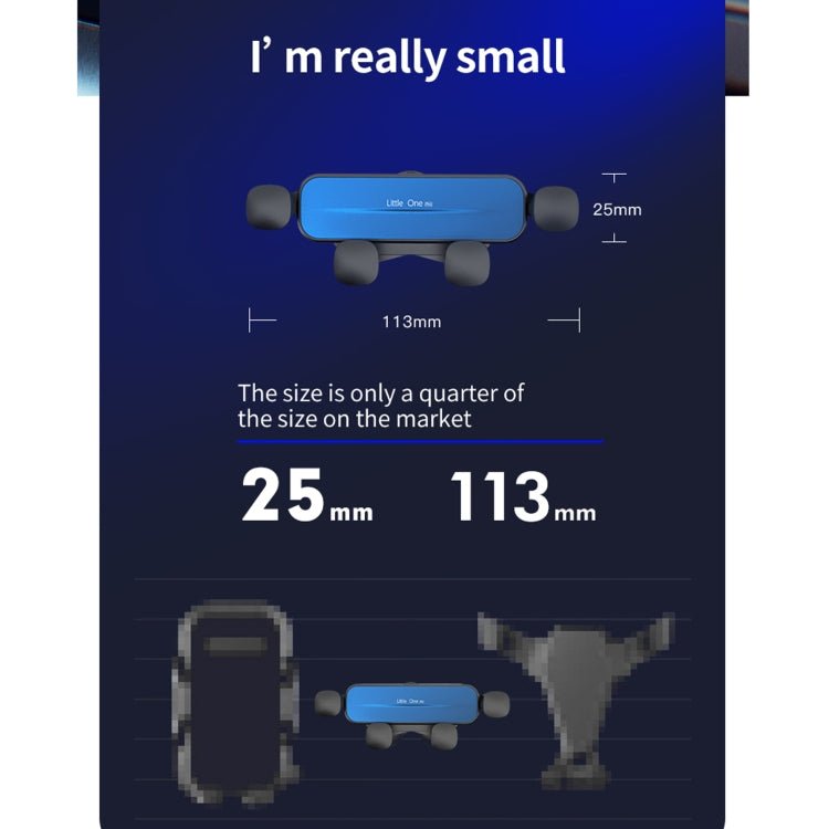 HAMTOD Little One Pro Car Gravity Invisible Telescopic Mobile Phone Holder Bracket - ORIWHIZ