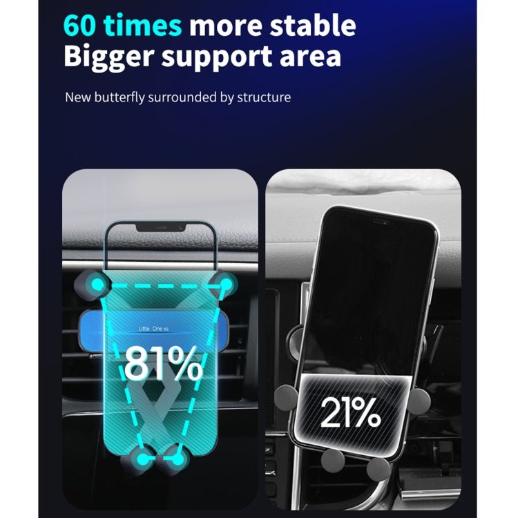 HAMTOD Little One Pro Car Gravity Invisible Telescopic Mobile Phone Holder Bracket - ORIWHIZ