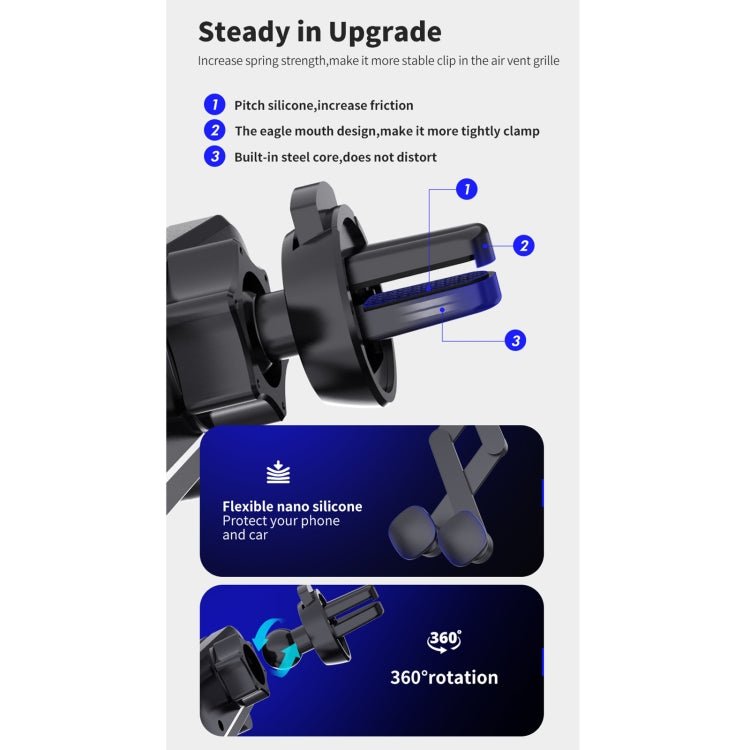HAMTOD Little One Pro Car Gravity Invisible Telescopic Mobile Phone Holder Bracket - ORIWHIZ