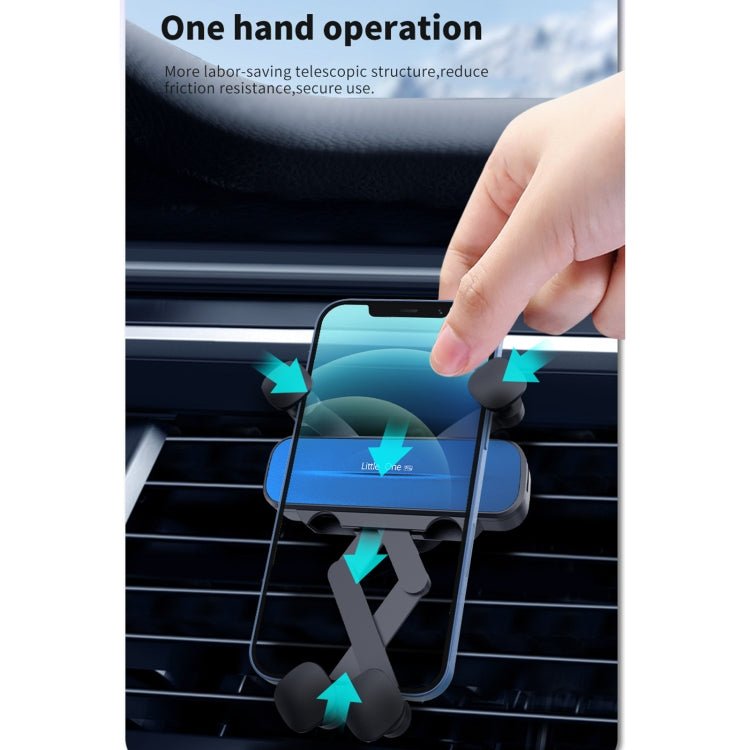 HAMTOD Little One Pro Car Gravity Invisible Telescopic Mobile Phone Holder Bracket - ORIWHIZ