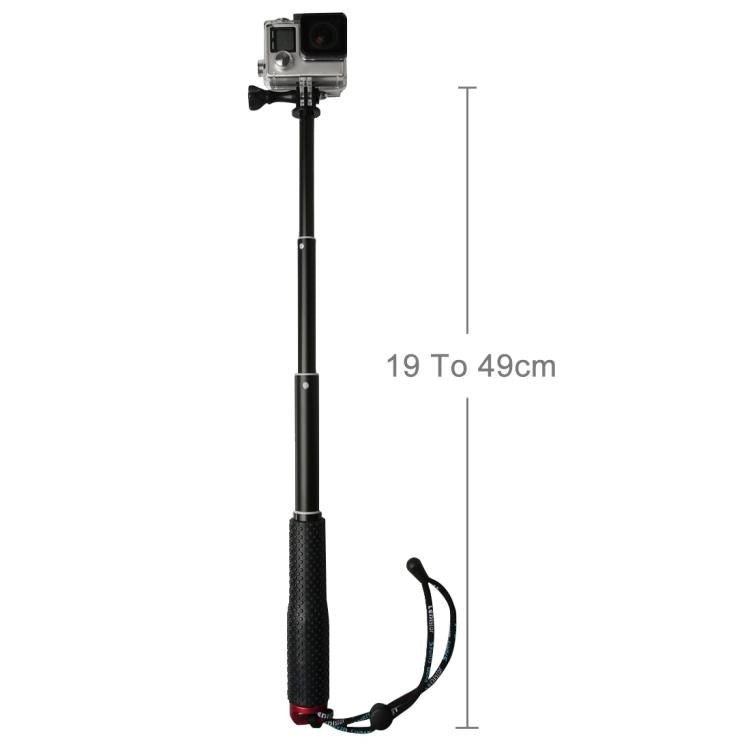 Handheld 49cm Extendable Pole Monopod with Screw for GoPro, Insta360, DJI and Other Action Cameras, Max Length: 49cm(Silver), Max Length: 49cm(Red), Max Length: 49cm(Blue), Max Length: 49cm(Gold), Max Length: 49cm(Green), Max Length: 49cm(Orange) - ORIWHIZDJI & Insta360 AccessoriesExtendable PoleUniversal Grip Tripod