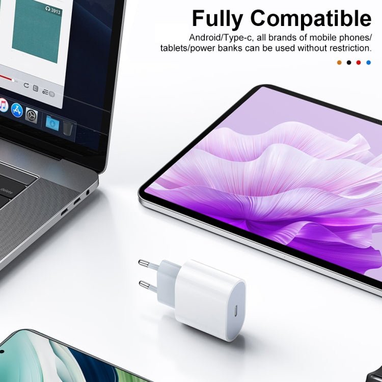 HAWEEL PD 20W Single USB - C / Type - C Interface QC Travel Charger, Support Full QC Protocol, EU Plug, QC Charger EU Plug - ORIWHIZ