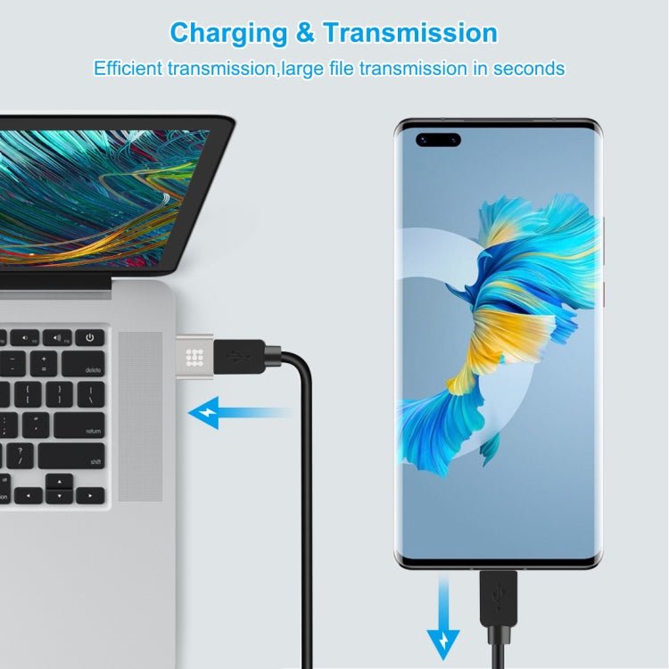 HAWEEL USB - C / Type - C Female to USB 2.0 Male Aluminum Alloy Adapter, Support Charging & Transmission Data, Type - C Adapter - ORIWHIZ