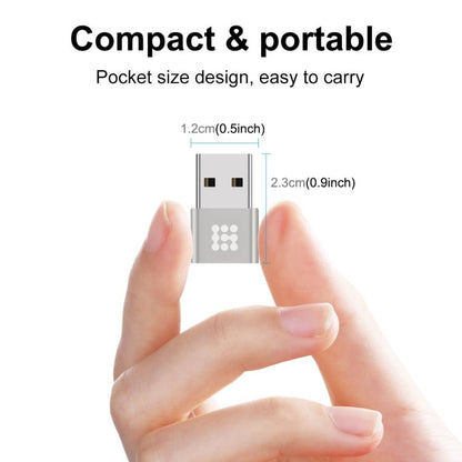 HAWEEL USB - C / Type - C Female to USB 2.0 Male Aluminum Alloy Adapter, Support Charging & Transmission Data, Type - C Adapter - ORIWHIZ