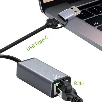 HC - 72S USB - C / USB - A to RJ45 Ethernet Adapter 100Mbps Network Converter, HC - 72S - ORIWHIZComputer & NetworkingHUB with Lan adapterUSB Hubs