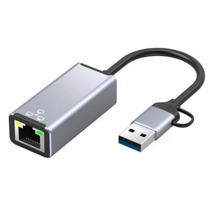 HC - 72S USB - C / USB - A to RJ45 Ethernet Adapter 100Mbps Network Converter, HC - 72S - ORIWHIZComputer & NetworkingHUB with Lan adapterUSB Hubs