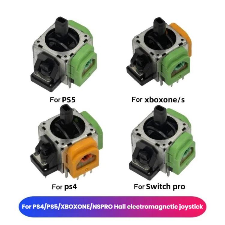 High Precision Adjustable Hall Electromagnetic Joystick IC Rocker Accessories, 2pcs For PS5, 2pcs For PS4, 2pcs For XBOX, 2pcs For NS Pro - ORIWHIZ