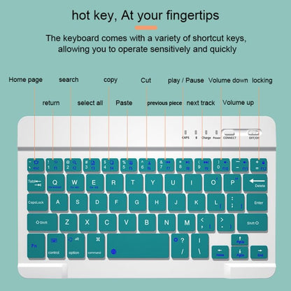 HK006 Square Keys Detachable Bluetooth Keyboard Leather Case with Holder for iPad mini 6, HK006 - ORIWHIZApple AccessoriesiPad KeyboardiPad Keyboard For iPad mini