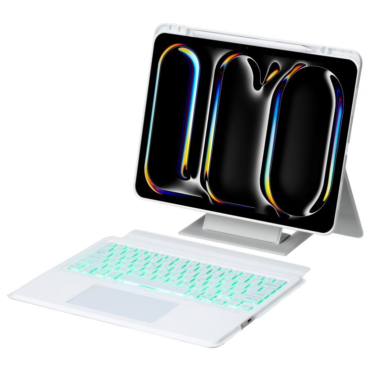 Holder Floating Detachable Backlight Keyboard Tablet Leather Case with Touchpad, For iPad 2025 / 2022, For iPad Air 11 2025 / 2024 / Air 5 / Air 4, For iPad Air 13 2025 / 2024 / iPad Pro 12.9, For iPad mini 2024 / mini 6, For iPad Pro 13 2024����������... - ORIWHIZApple AccessoriesiPad KeyboardiPad Keyboard Universal