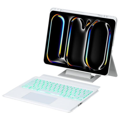 Holder Floating Detachable Backlight Keyboard Tablet Leather Case with Touchpad, For iPad 2025 / 2022, For iPad Air 11 2025 / 2024 / Air 5 / Air 4, For iPad Air 13 2025 / 2024 / iPad Pro 12.9, For iPad mini 2024 / mini 6, For iPad Pro 13 2024����������... - ORIWHIZApple AccessoriesiPad KeyboardiPad Keyboard Universal