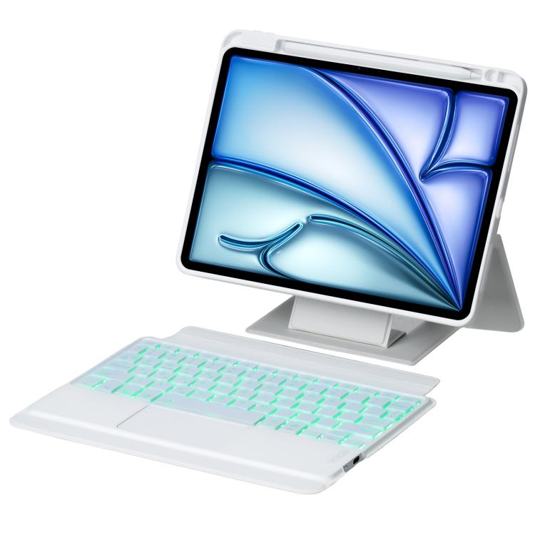 Holder Floating Detachable Backlight Keyboard Tablet Leather Case with Touchpad, For iPad 2025 / 2022, For iPad Air 11 2025 / 2024 / Air 5 / Air 4, For iPad Air 13 2025 / 2024 / iPad Pro 12.9, For iPad mini 2024 / mini 6, For iPad Pro 13 2024����������... - ORIWHIZApple AccessoriesiPad KeyboardiPad Keyboard Universal
