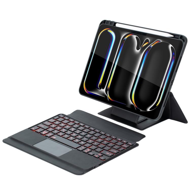 Holder Floating Detachable Backlight Keyboard Tablet Leather Case with Touchpad, For iPad 2025 / 2022, For iPad Air 11 2025 / 2024 / Air 5 / Air 4, For iPad Air 13 2025 / 2024 / iPad Pro 12.9, For iPad mini 2024 / mini 6, For iPad Pro 13 2024����������... - ORIWHIZApple AccessoriesiPad KeyboardiPad Keyboard Universal