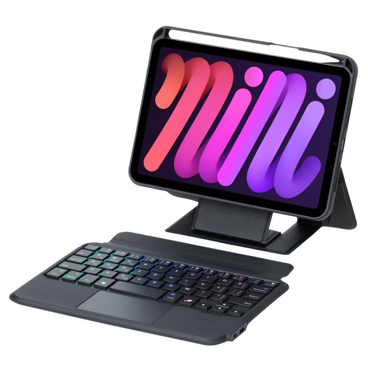 Holder Floating Detachable Backlight Keyboard Tablet Leather Case with Touchpad, For iPad 2025 / 2022, For iPad Air 11 2025 / 2024 / Air 5 / Air 4, For iPad Air 13 2025 / 2024 / iPad Pro 12.9, For iPad mini 2024 / mini 6, For iPad Pro 13 2024����������... - ORIWHIZApple AccessoriesiPad KeyboardiPad Keyboard Universal