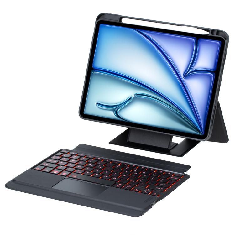 Holder Floating Detachable Backlight Keyboard Tablet Leather Case with Touchpad, For iPad 2025 / 2022, For iPad Air 11 2025 / 2024 / Air 5 / Air 4, For iPad Air 13 2025 / 2024 / iPad Pro 12.9, For iPad mini 2024 / mini 6, For iPad Pro 13 2024����������... - ORIWHIZApple AccessoriesiPad KeyboardiPad Keyboard Universal