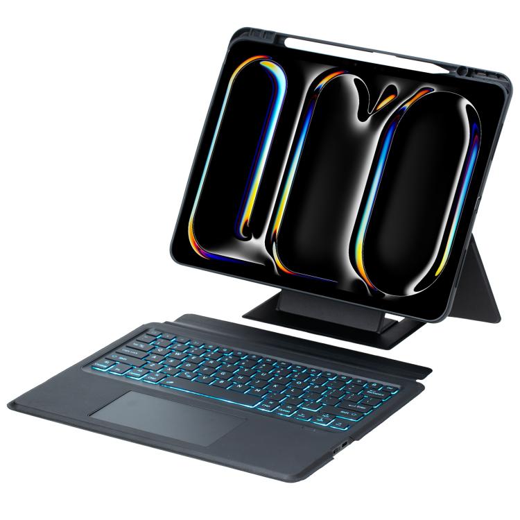 Holder Floating Detachable Backlight Keyboard Tablet Leather Case with Touchpad, For iPad 2025 / 2022, For iPad Air 11 2025 / 2024 / Air 5 / Air 4, For iPad Air 13 2025 / 2024 / iPad Pro 12.9, For iPad mini 2024 / mini 6, For iPad Pro 13 2024����������... - ORIWHIZApple AccessoriesiPad KeyboardiPad Keyboard Universal