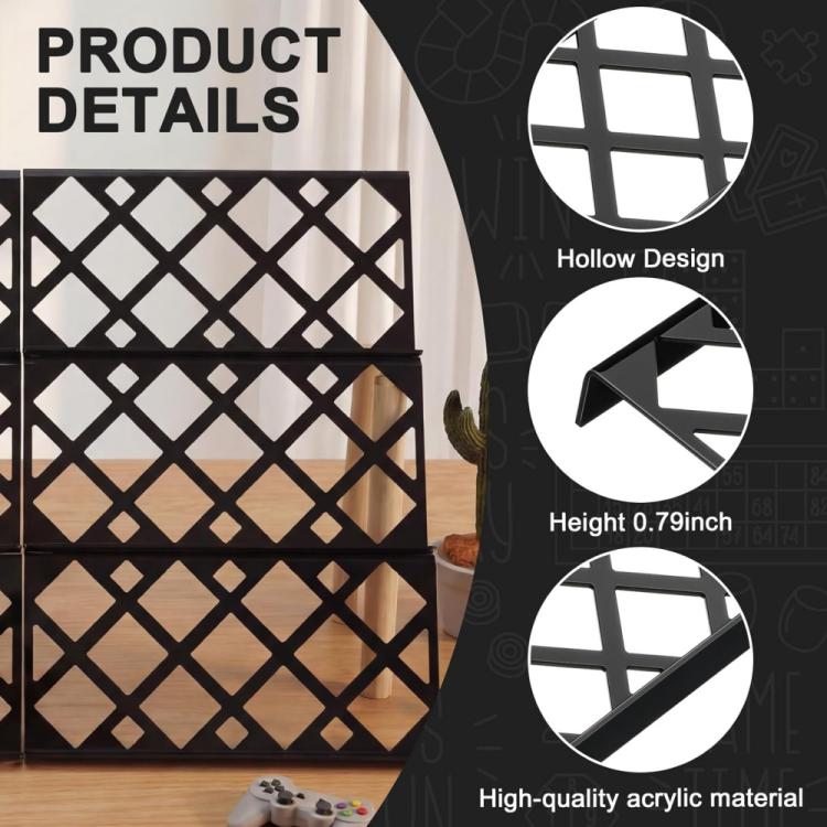 Hollow Acrylic Card Display Stand For Stamp Collectors/Sports Cards/Game Cards, 1pc, 4pcs, 8pcs - ORIWHIZHome & GardenHousehold ArticlesShelf & Hooks