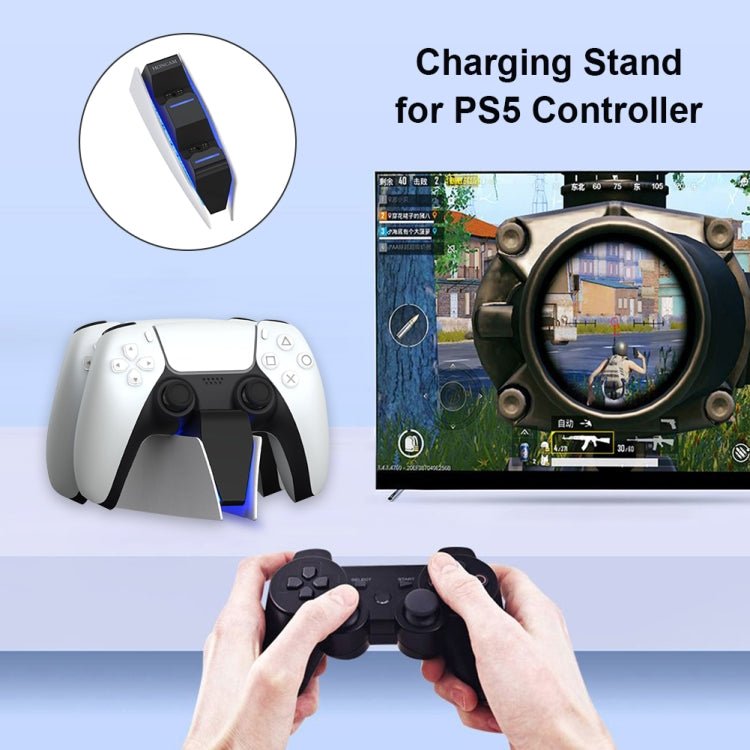 HONCAM For PS5 Gamepad Charger Dual Dock Charger, White, Black, Rose Red, Blue - ORIWHIZHONCAMSony AccessoriesSony Accessories Charger & Power