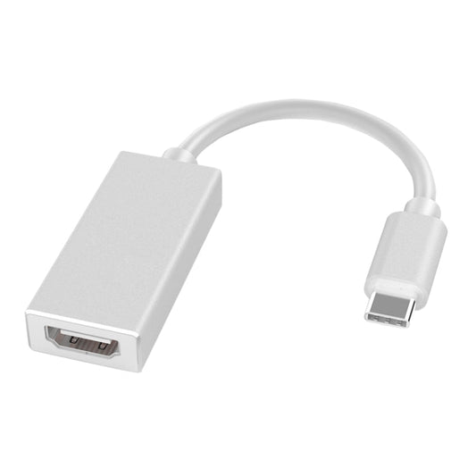 HW - TC01A USB 3.1 Type - C To HDMI Adapter Cable For Computer Phone Projectior, Silver, Black - ORIWHIZ