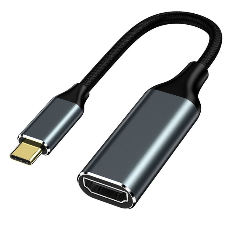 HW - TC01A USB 3.1 Type - C To HDMI Adapter Cable For Computer Phone Projectior, Silver, Black - ORIWHIZ