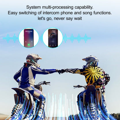 Hysnox HY - 02 Bluetooth 5.0 Motorcycle Helmet Headset 2000M 6 Riders Intercom Headset - ORIWHIZConsumer ElectronicsMotorcycle Walkie TalkieWalkie Talkie