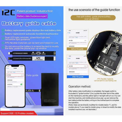 i2C Battery Boot Strap Test Flex Cable, For iPhone 5 SE / 6s / 6 Plus / 6s Plus / 7 / 7 Plus, For iPhone 8 / 8 Plus / X / XR / XS / XS Max / 11 Pro / 11 Pro Max, For iPhone 11 / SE2, For iPhone 12 mini / 12 / 12 Pro / 12 Pro Max / SE3 - ORIWHIZ