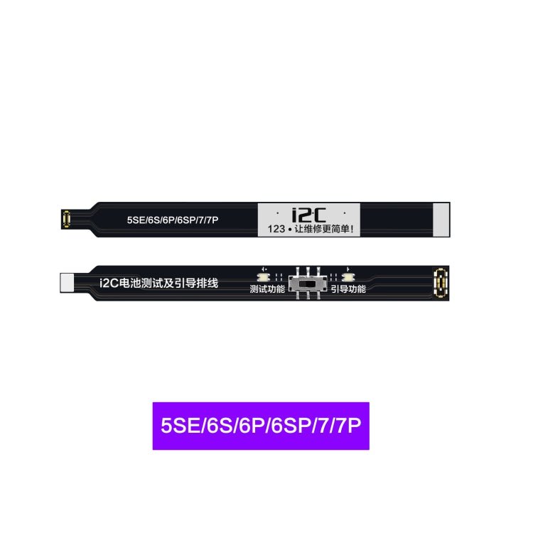 i2C Battery Boot Strap Test Flex Cable, For iPhone 5 SE / 6s / 6 Plus / 6s Plus / 7 / 7 Plus, For iPhone 8 / 8 Plus / X / XR / XS / XS Max / 11 Pro / 11 Pro Max, For iPhone 11 / SE2, For iPhone 12 mini / 12 / 12 Pro / 12 Pro Max / SE3 - ORIWHIZ