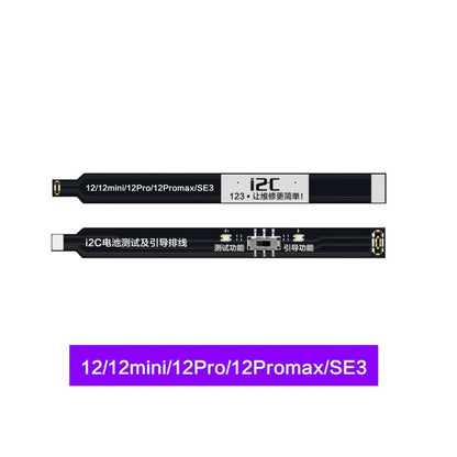i2C Battery Boot Strap Test Flex Cable, For iPhone 5 SE / 6s / 6 Plus / 6s Plus / 7 / 7 Plus, For iPhone 8 / 8 Plus / X / XR / XS / XS Max / 11 Pro / 11 Pro Max, For iPhone 11 / SE2, For iPhone 12 mini / 12 / 12 Pro / 12 Pro Max / SE3 - ORIWHIZ