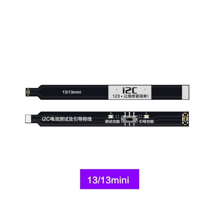 i2C Battery Boot Strap Test Flex Cable, For iPhone 5 SE / 6s / 6 Plus / 6s Plus / 7 / 7 Plus, For iPhone 8 / 8 Plus / X / XR / XS / XS Max / 11 Pro / 11 Pro Max, For iPhone 11 / SE2, For iPhone 12 mini / 12 / 12 Pro / 12 Pro Max / SE3 - ORIWHIZ