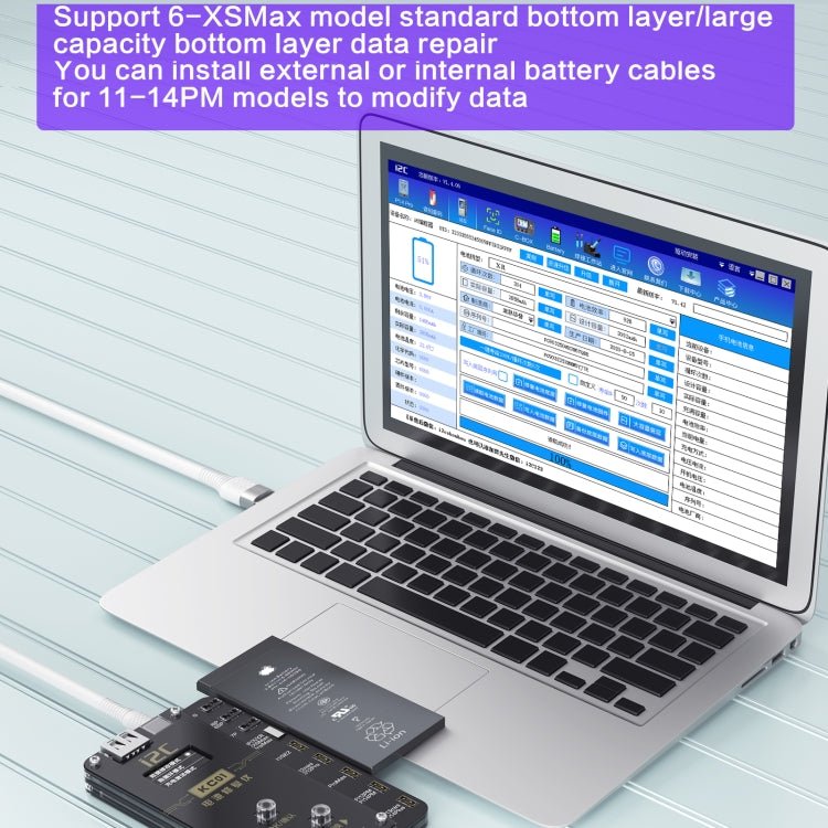 i2C KC01 Multi - function Comprehensive Battery Repair Instrument for iPhone 6 - 14 Pro Max, Standard Version - ORIWHIZ