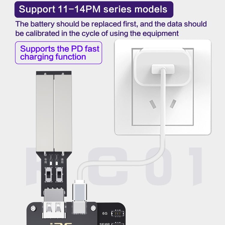 i2C KC01 Multi - function Comprehensive Battery Repair Instrument for iPhone 6 - 14 Pro Max, Standard Version - ORIWHIZ