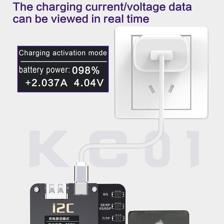 i2C KC01 Multi - function Comprehensive Battery Repair Instrument for iPhone 6 - 14 Pro Max, Standard Version - ORIWHIZ