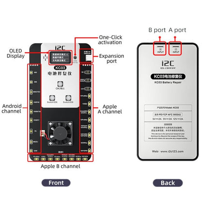 i2C KC03 Multi - function Battery Activation Detection Repair Device for iPhone 6 - 15 Pro Max / Android, KC03 - ORIWHIZ