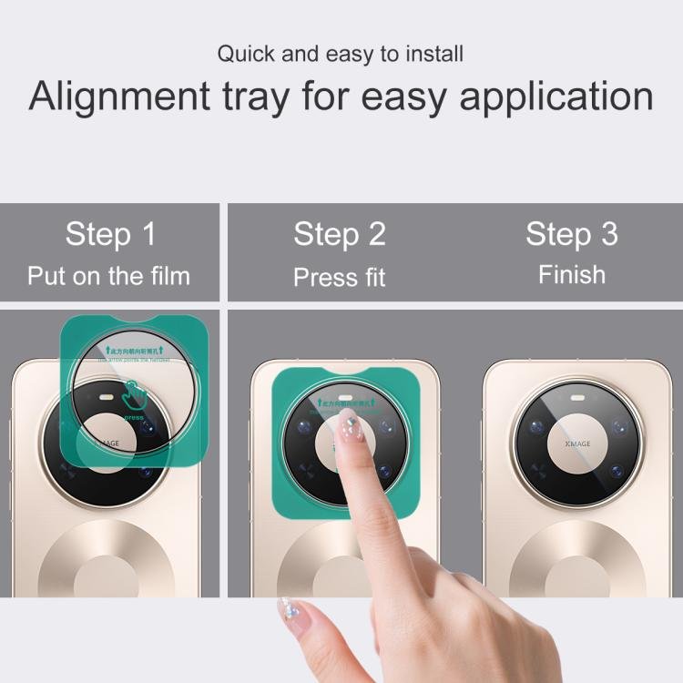 imak HD Glass Rear Camera Lens Film, Self - positioning Version, For Huawei Mate 80 Pro Max Wind 5G, For Huawei Enjoy 90 Plus / 90 5G, For Huawei nova 15 Ultra, For Huawei nova 15 Pro, For Huawei nova 15, For Huawei Mate X7, For Huawei Mate 80 RS Ultimat... - ORIWHIZCamera Lens ProtectorFor Huaweiimak