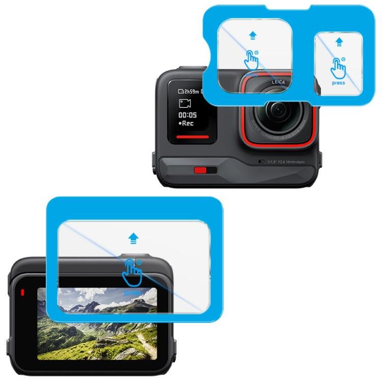 imak Tempered Glass Film with Camera Lens Film, Self - positioning Version, For Insta360 Ace Pro 2, For Insta360 Ace Pro - ORIWHIZDJI & Insta360 AccessoriesimakInsta360 Ace Series
