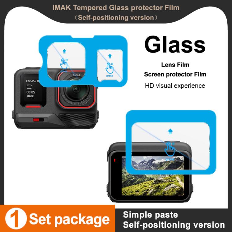 imak Tempered Glass Film with Camera Lens Film, Self - positioning Version, For Insta360 Ace Pro 2, For Insta360 Ace Pro - ORIWHIZDJI & Insta360 AccessoriesimakInsta360 Ace Series